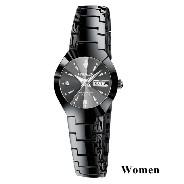 Relogio Feminino Couple Watch Men Quartz watch for Lovers Luxury Womens wristwatch Stainless Steel Waterproof
