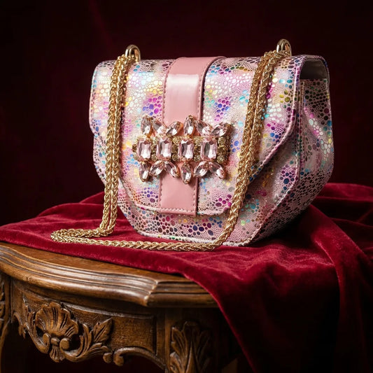 Nigerian Style Rhinestone Embellished Three-Dimensional Bag And Good Material Peep Toe Pumps Elegant Clutch Bag Women Shoes