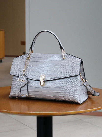 2025 new retro blue snake-shaped high-grade handbag fashion luxury luxury handbag lightweight large-capacity one-shoulder messen