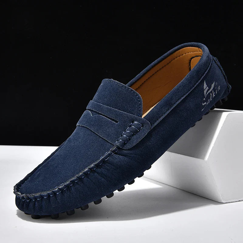 Quality Men's Suede Slip On Loafers Fashion Lightweight Breathable Wallking Driving Shoes Comfort fashion Outdoor Men's Sneakers