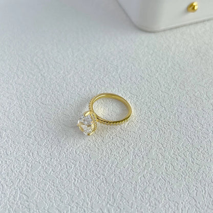 18K Gold Plated 925 Sterling Silver Crushed Ice Cut Lab Sapphire Gemstone Wedding Party Fine Jewelry Rings Wholesale