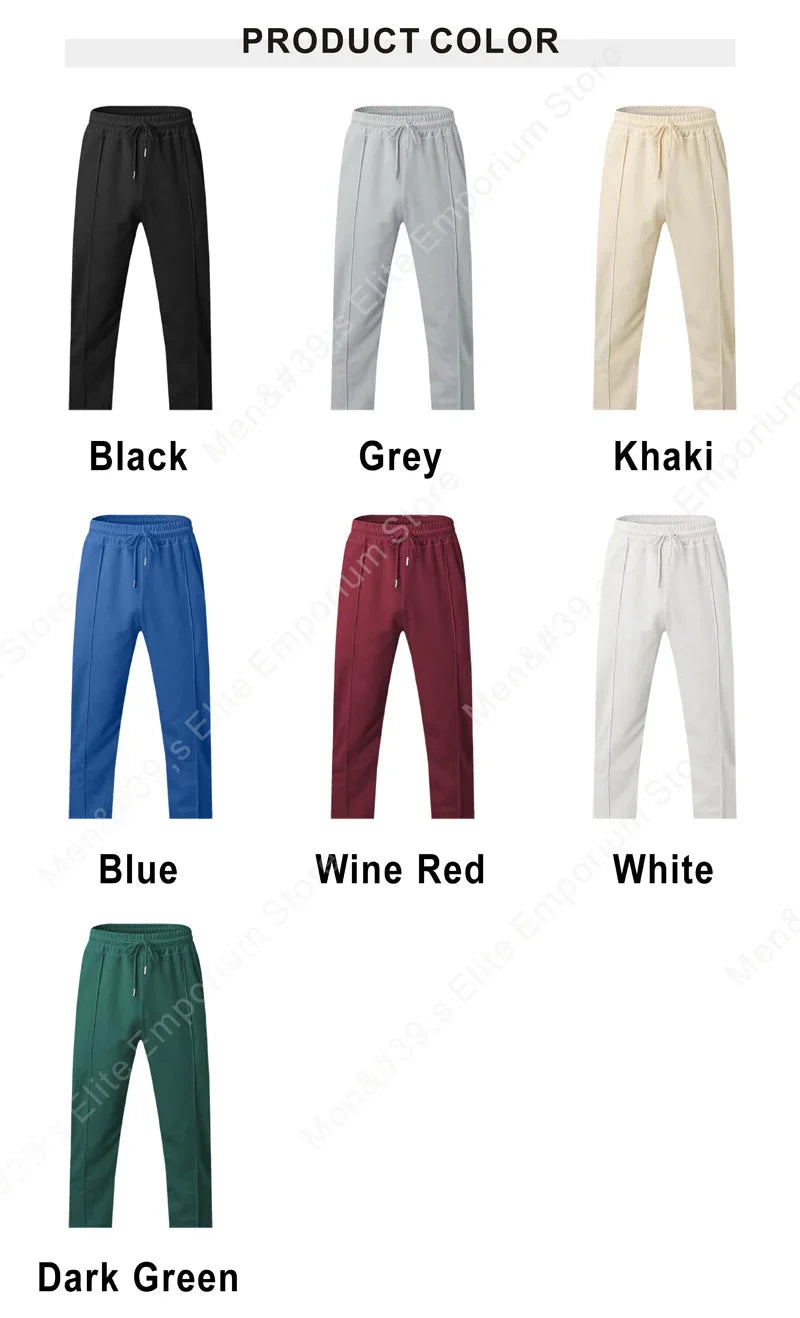 Mens Stylish Waffle Pants - Casual Sports Slim Fit with Adjustable Drawstring Secure Pockets for All Seasons - Perfect Outdoor