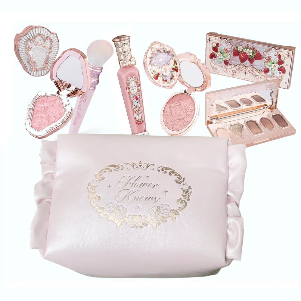 All In One Makeup Set Gift Box Garden Cushion Cream Foundation Matte Blush Long Lasting Velvet Lip Cream With Bag