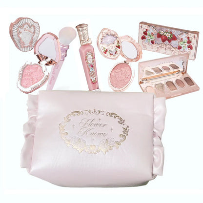 All In One Makeup Set Gift Box Garden Cushion Cream Foundation Matte Blush Long Lasting Velvet Lip Cream With Bag