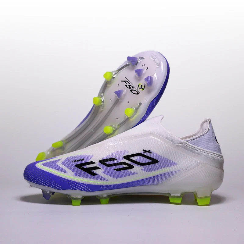 Pro Without-lace F50 Mens Soccer Shoes Boys Training Non-Slip Turf Soccer Cleats TF/FG Football Sneakers Chuteira Campo 35-45