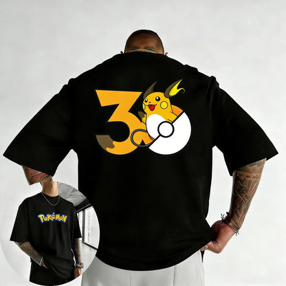 Printed T-shirt Summer New Men's and Women's Loose Casual Hip Hop Trendy Short Sleeve Top