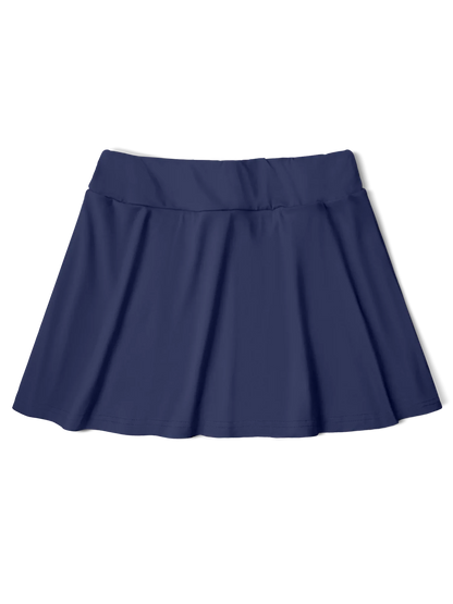 Women's Solid Color Skort  Summer Lightweight High Waisted Slimming Casual Wide Leg Versatile for Work Straight Cut Solid