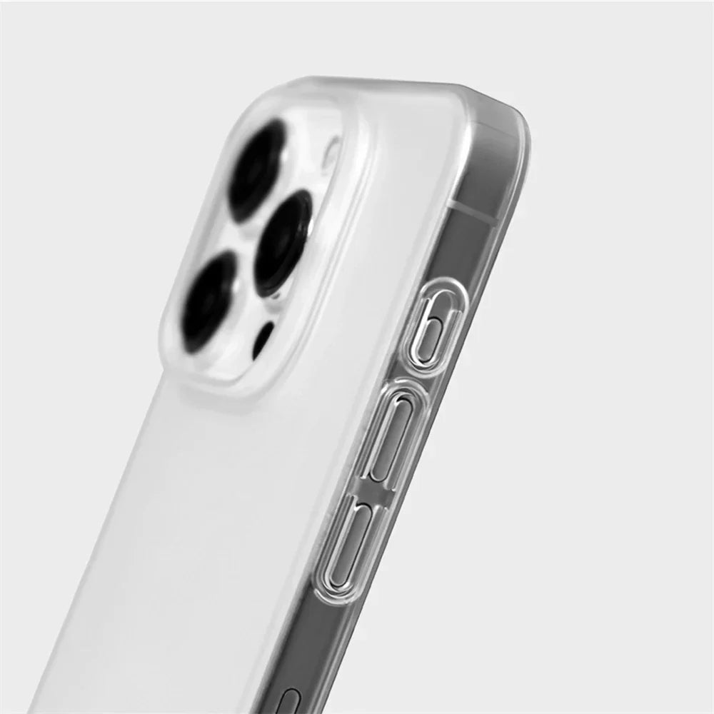 0.7 MM Ultra Thin Sand Blasting Frosted Matte Hard PC Case For iPhone 17 16 Pro Max 15 14 Plus 13 12 Simple Transparent HD Cover