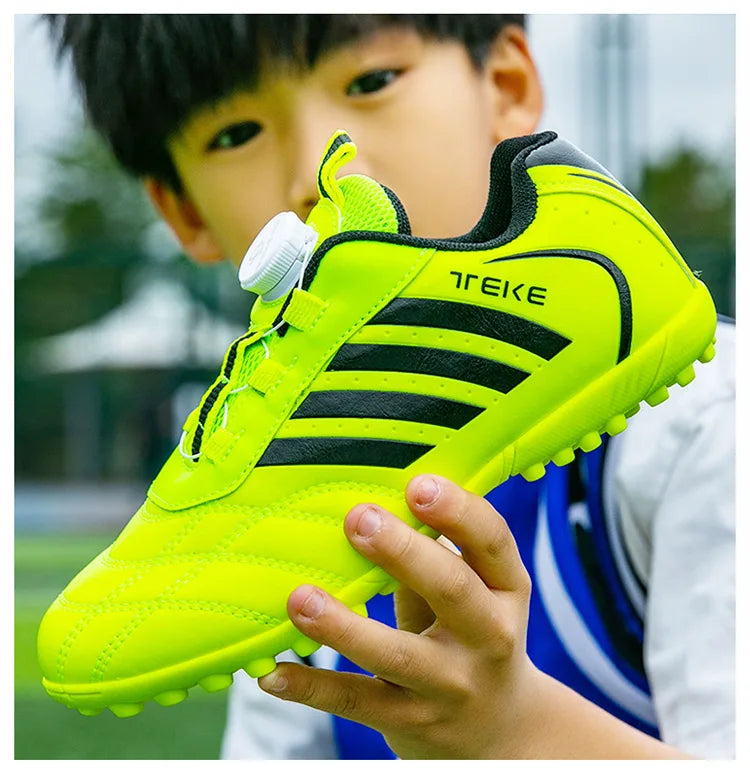 New Kids Soccer Shoes School Football Boots Boys Girls Cleats Grass Sneakers Child Outdoor Athletic Training Sports Footwear