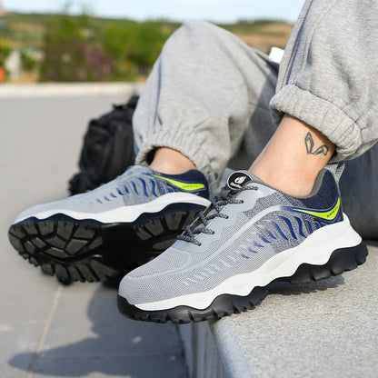Lightweight Safety Shoes Men Work Shoes Steel Toe Cap Working Boots Sneakers Man Anti Puncture Breathable Sport Work Shoes