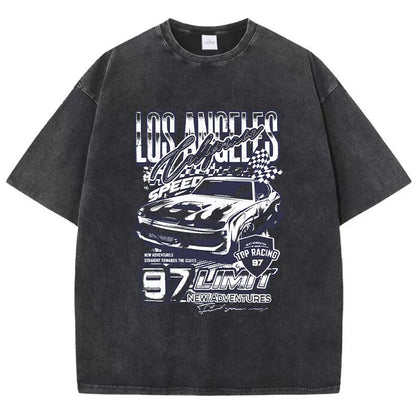 California Los Angeles Extreme Racing Men T-Shirt Fashion Cool Tshirts Sport Casual Tee Shirt Cool Crewneck T Shirts Female