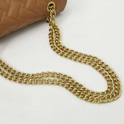 2026 New Chain Bag Textured Rhombus Embroidery Thread Single Bag Versatile Single Shoulder Crossbody Hot Selling Women's Bag