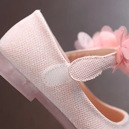 New fashion girls small leather shoes Korean version of the foreign-style cute princess shoes kids breathable white school dance