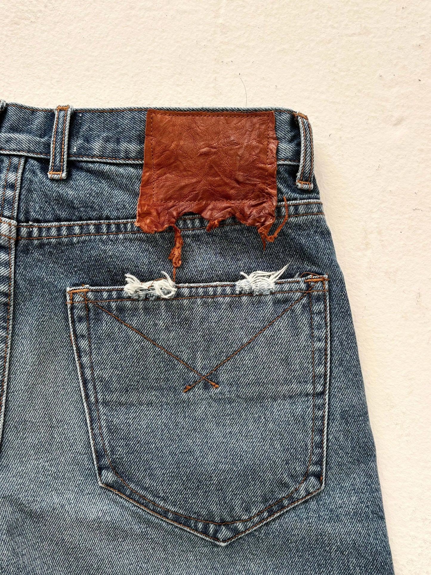 Y2K Vintage Baggy Jeans Men Harajuku Streetwear Wide Leg Denim Pants American Style Distressed Rough Edges Unisex Ripped Jeans