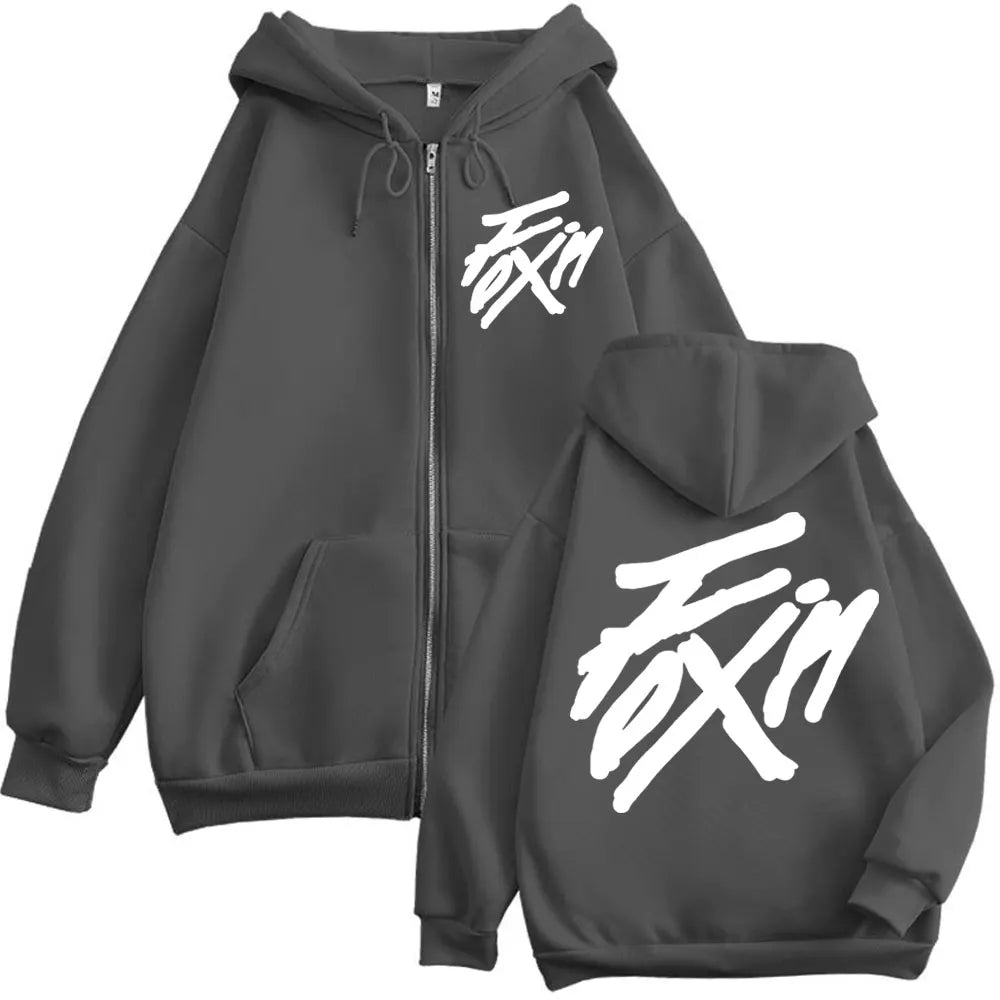 Merch Zipper Hoodie Men Women High Quality Fashion Zip Up Jacket Coat Autumn Winter Casual Loose Sweatshirts