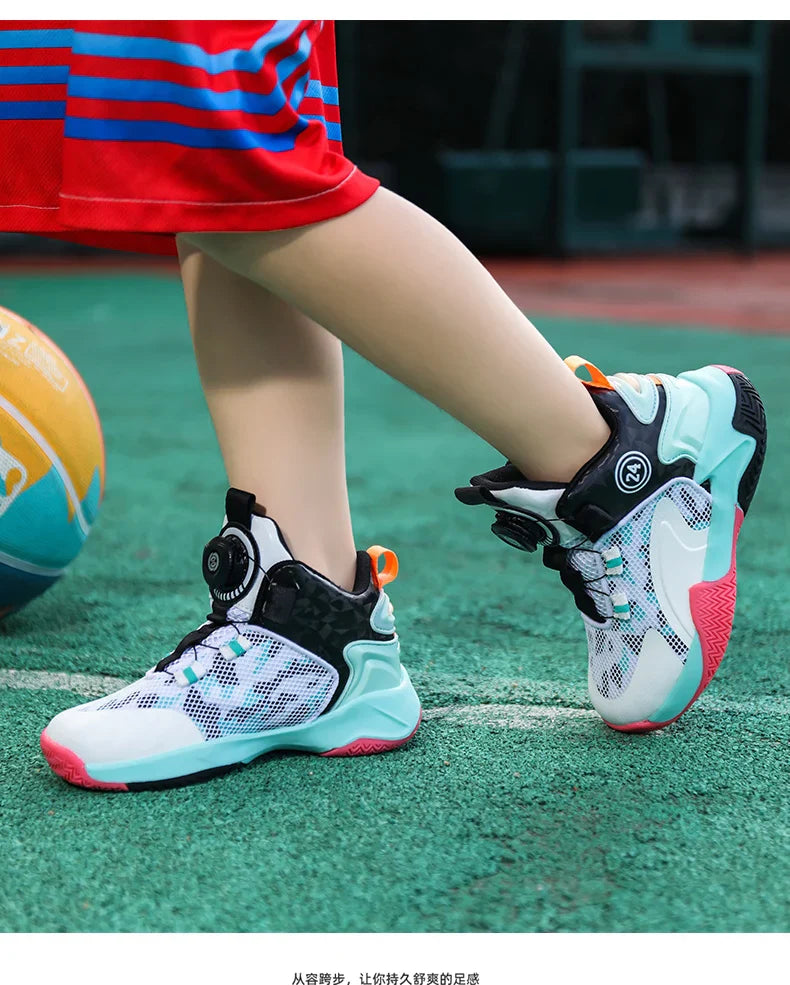 High-Quality Breathable Casual Basketball Shoes for Boys Fashionable Children's Footwear for Comfort And Style