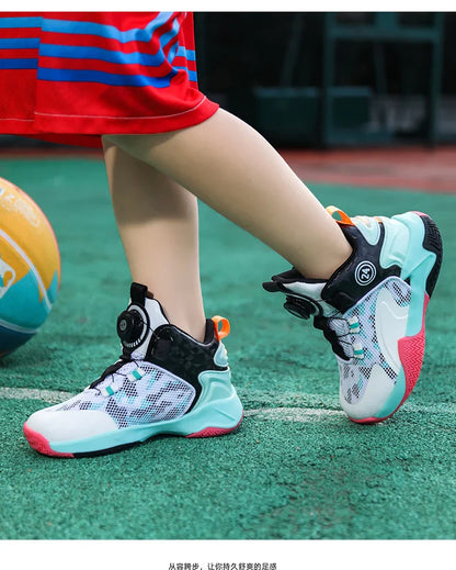 New high-quality breathable and fashionable casual basketball shoes for children and boys