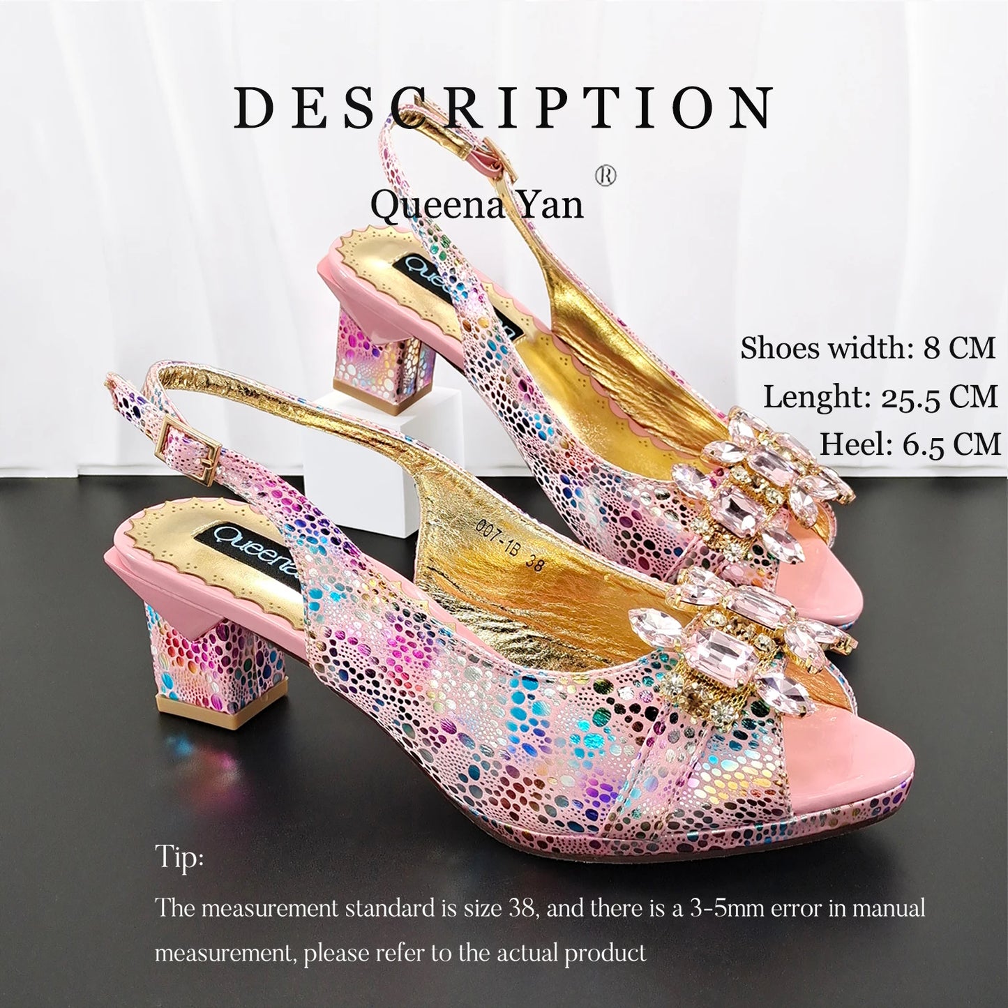 Nigerian Style Rhinestone Embellished Three-Dimensional Bag And Good Material Peep Toe Pumps Elegant Clutch Bag Women Shoes