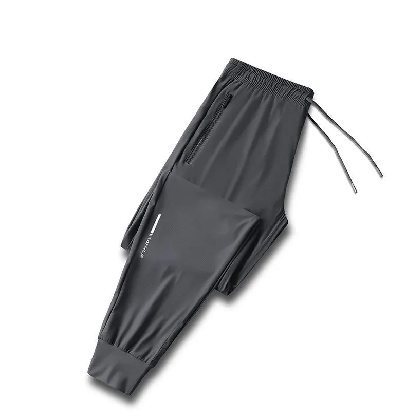 Running Pants Reflective Quick Dry Summer Jogging Trousers Men Gym Thin Cool Male Fishing Hiking Sports Long Pants Breathable