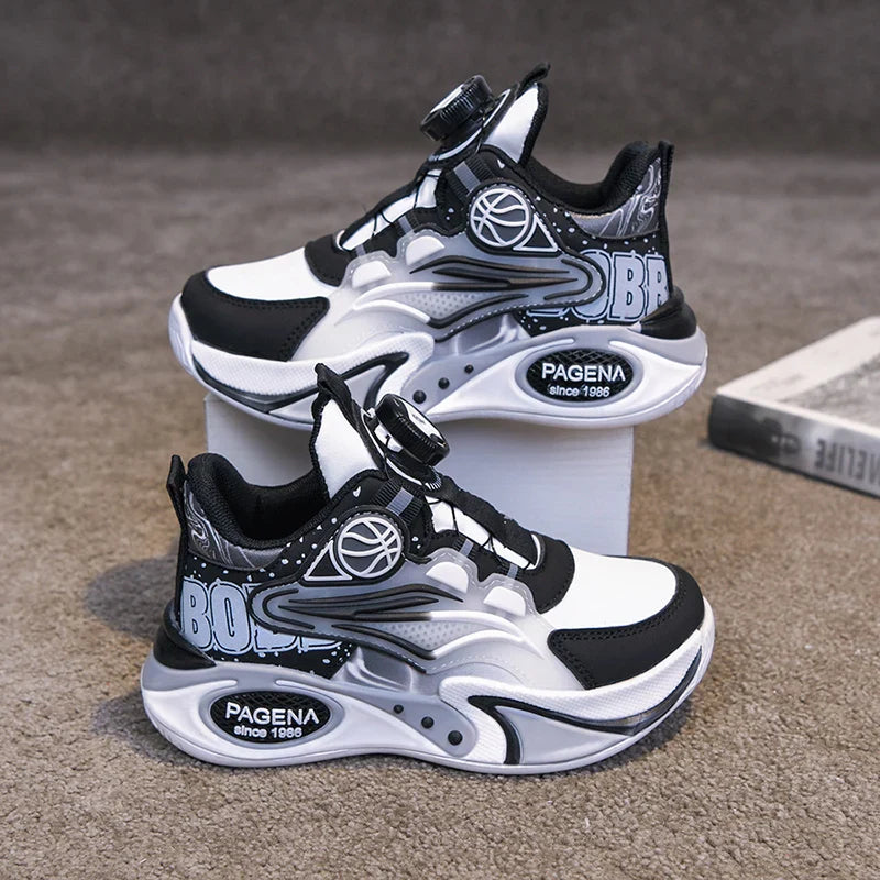 2026 Children Sneaker Boys Basketball Shoes Fashion Luxury Non-slip School Kid High Top Shoes Sports Tennis Sneaker for Boy