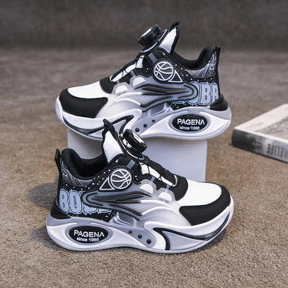 2026 Children Sneaker Boys Basketball Shoes Fashion Luxury Non-slip School Kid High Top Shoes Sports Tennis Sneaker for Boy
