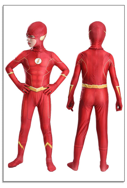 Halloween 3D  Costume Spandex Costume Superhero Luxury Bodysuit Adult Kids Bodysuit Cosplay Superhero Flash Bodysuit