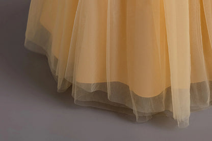 Lace up Tulle Flower Girl Dress Chest with flowers First Communion Ball Gown Wedding Party Bridesmaid Dress Kids 12Y