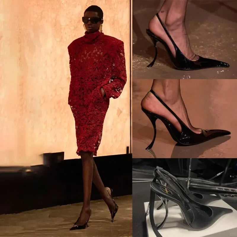 New Fashion Pointed High-heel 10.5 cm Women's Sandals Summer Women Shoes Sandalias De Mujer Shoes for Women Size 34-43