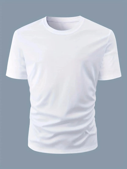 Men's 100% cotton summer loose fitting casual New York print round neck short sleeved T-shirt top O-neck Pactwork Casual T shirt
