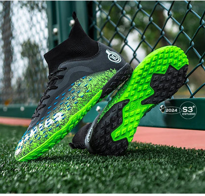 Men Professional Football Shoes Society Cleats Soccer Shoes Original Indoor Football Field Boots Grass Training TF/FG Sneaker