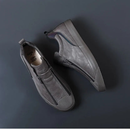 Men's Trendy Sneakers Leather Soft Sole Men Shoes Size 38-44