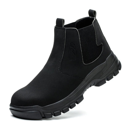 Steel Toe Safety Boots Men Waterproof Work Boots Anti-smash Anti-Puncture Safety Shoes Indestructible Shoes Botas Para Hombre