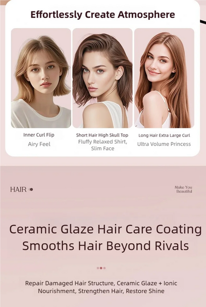 New Automatic Volumizing Hot Air Brush Professional Styling Tool Multifunctional Heated Curling and Straightening Comb