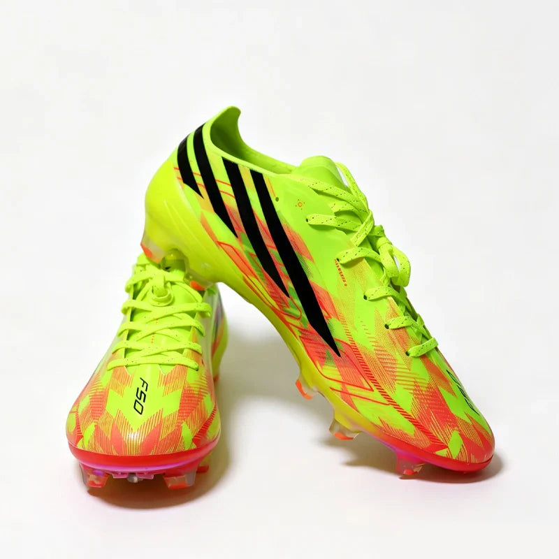 2026-F50 High Quality Mens Soccer Shoes Breathable Non-Slip Turf Soccer Cleats Boys TF/FG Training Football Boots Chuteira Campo