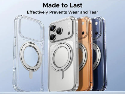 iPhone 17 Pro Max 360° Magnetic Stand Case Cover for iPhone 17pro for Magsafe Rotatable Magnet Kickstand Case