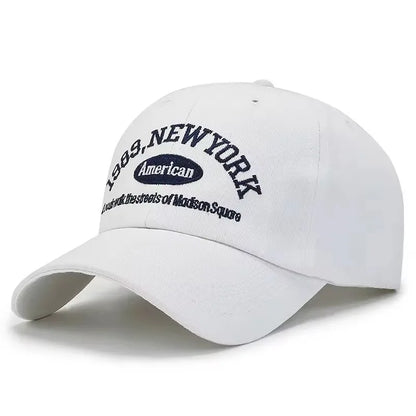 Embroidery 1989 New York Baseball Hats Washed Cotton Cap for Men Women Adjustable Snapback Caps Baseball Cap Letter Dad Hat Hot