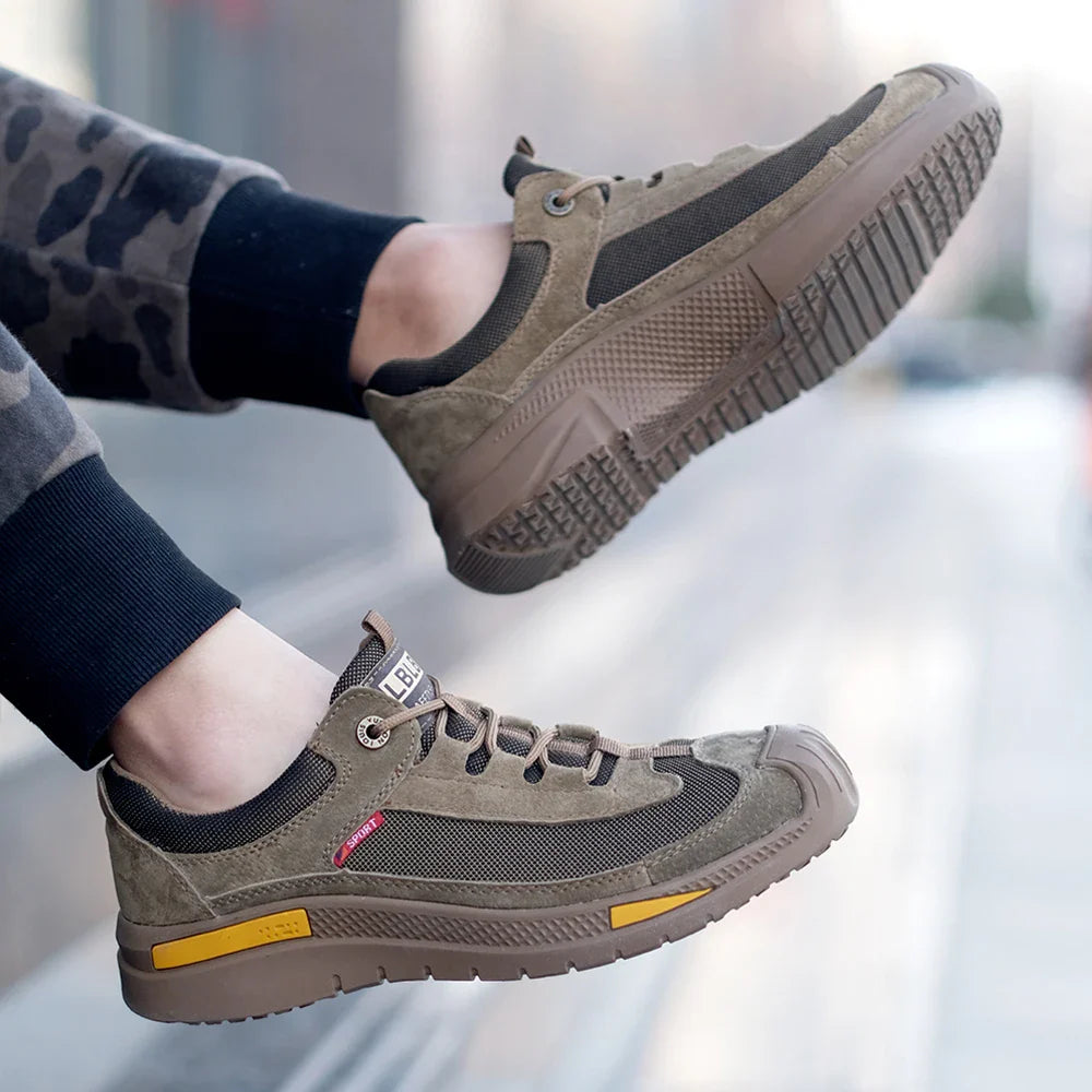 Man Safety Shoes Puncture-Proof Work Sneakers Lightweight Work Shoes Men Steel Toe Shoes Safety Boots Indestructible Shoes