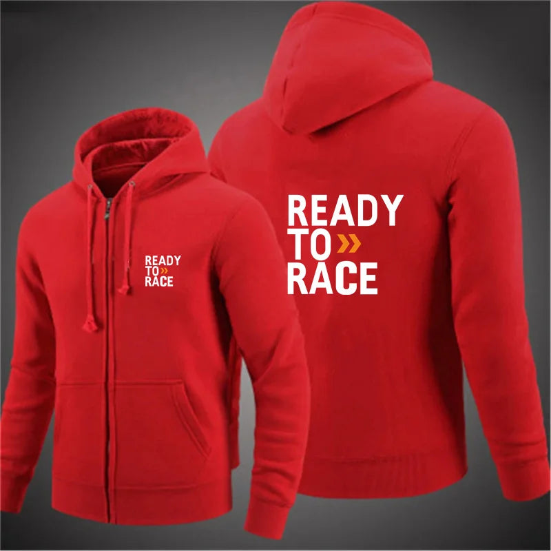 Spring Autumn Men Hoodies Ready To Race Print Hoody Women Sweatshirt Hip Hop Unisex Streetwear y2k Clothing Hombre