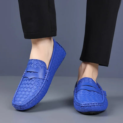 Loafers for Men 2024 New Handmade Moccasins Men Flats Casual PU Leather Shoes Luxury Comfy Mens Loafers Size 48