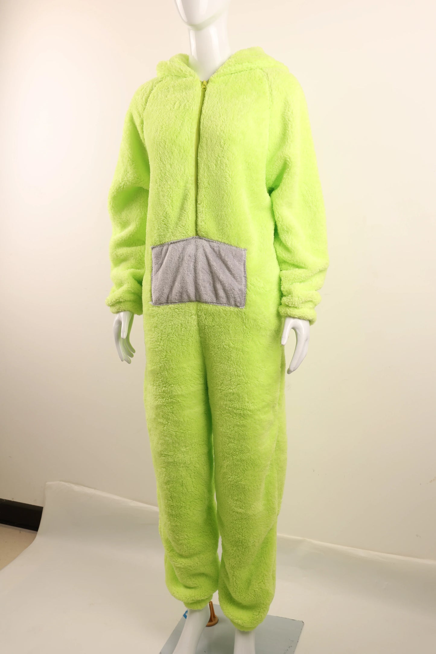Adult Kids Teletubbies Costumes Soft Long Sleeves Piece Pajamas Costume Lala Home Clothes Cosplay Adult Unisex HomeWear
