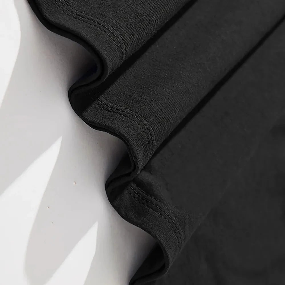Men's short sleeved T-shirt with letter printed round neck breathable streetwear plus size T-shirt casual high-quality clothing