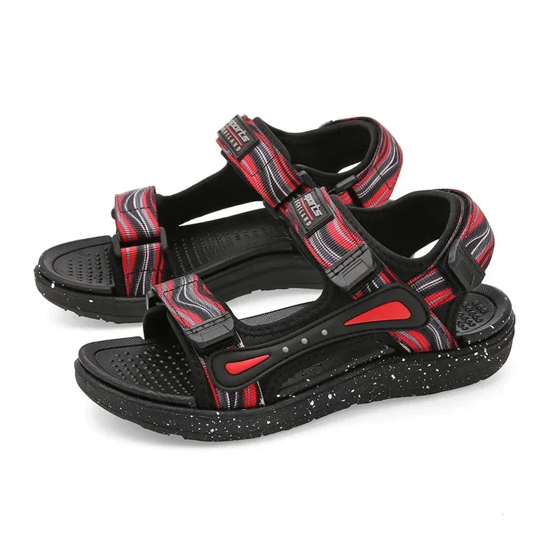 Summer Kids Sandals Boys Beach Shoes Breathable Flat Sandals EVA Leather Children Outdoor Shoes Size 28-41