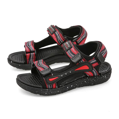 Summer Kids Sandals Boys Beach Shoes Breathable Flat Sandals EVA Leather Children Outdoor Shoes Size 28-41