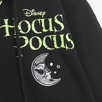 Fleece Hooded Sweatshirt Women Zip Up Hoodies Jacket Halloween Casual Cartoon Jumper Top Female Streetwear