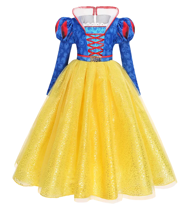 Cinderella Anna Elsa Costume Children Princess Dress for Girls Kids Cosplay Snow White Christmas Carnival Party Disguise Outfit