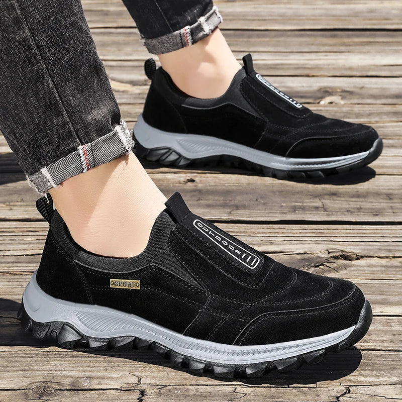 Men's non-slip casual sports shoes wear-resistant hiking shoes Outdoor 2025 fashion comfortable flat walking shoes for men