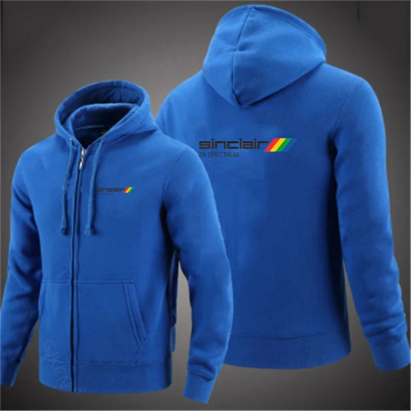 New Men's Fashion Sinclair Zx Spectrum Hoodies Long Sleeve Zipper Hoodie Hooded Fleece Sweatshirts Casual Sports Men Clothing