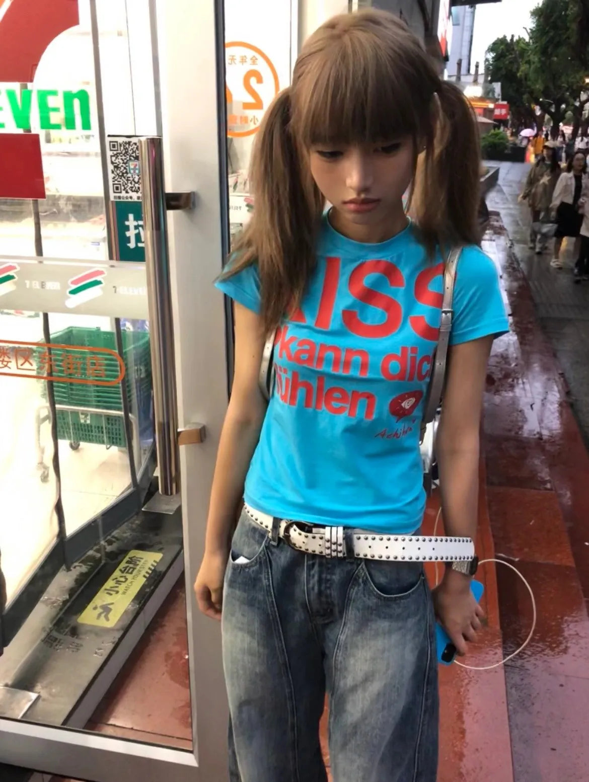 Japanese Y2k Letter Print T-shirt Trashy 2000s Style Crop Top Vintage Harajuku Short Sleeve Tee Shirt American Retro 90s