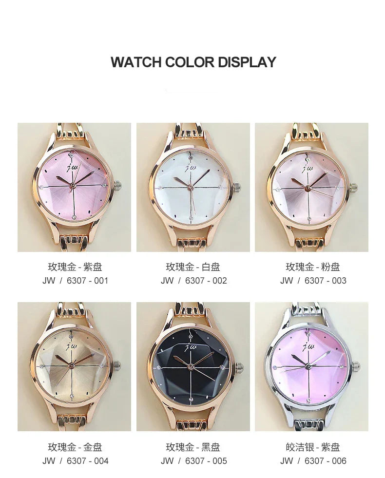 Luxury Bracelet Watch For Women Elegant Rose Gold Ladies Wrist Watches Rhinestone Simple Fashion Female Quartz relogio feminino