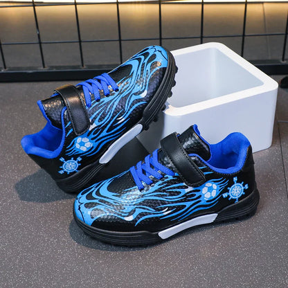 Children Soccer Cleats Fashion Design Breathable Non-slippery Soccer Shoes for Boys and Girls